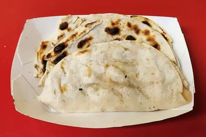 2 flour-tortilla quesadillas