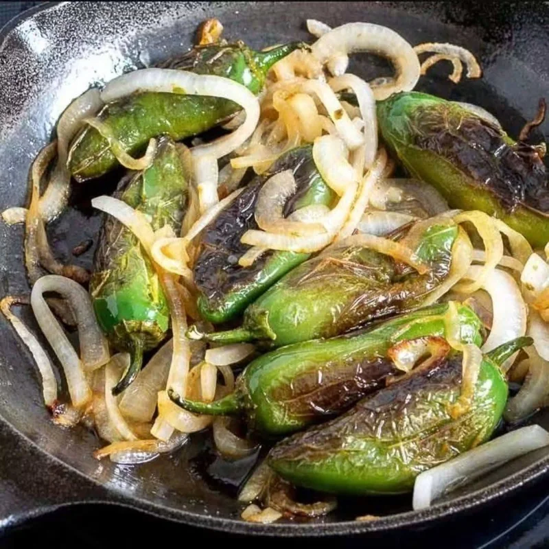 Blistered peppers