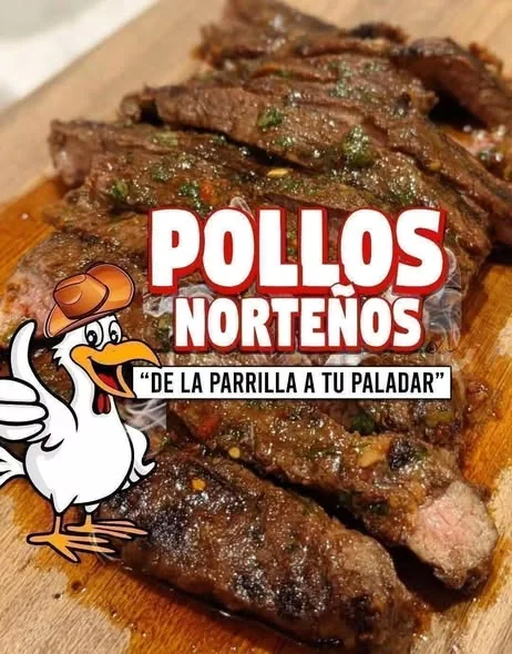 Charcoal-grilled meats from Pollos Norte&ntilde;os